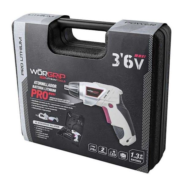 Worgrip Dobbeltposition Skruetrækkeretui 3.6v
