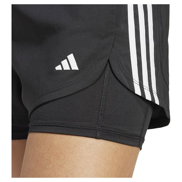 Adidas Pacer 2in1 Shorts Svart 2XS Kvinna