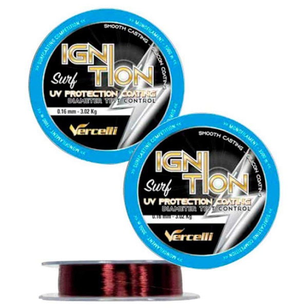 Vercelli Monofilamentti Ignition Surf 3000 M Musta 0.220 mm