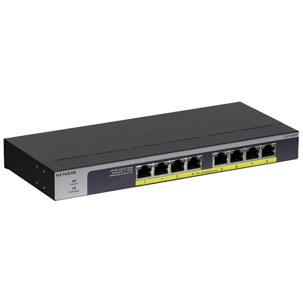 Netgear 8 Port Power Over Ethernet/power Over Ethernet+ Gigabit Switch Sort Sort