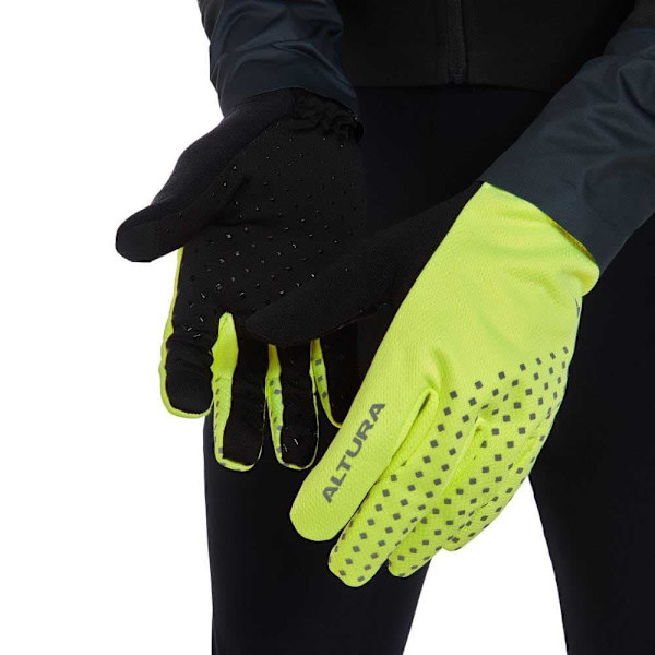 Altura Fleece Lange Handsker Nightvision Gul M Mand