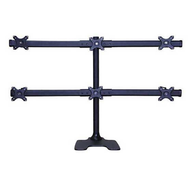 Neomounts Står For Fpma-d700dd6 6 Monitorer 10-27´´ Søvfarvet Sort