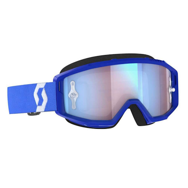 Scott Primal Offroad-glasögon Blå Blue Chrome Works/CAT 2