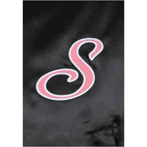 Starter Black Label Satin College Bomberjakke Sort M Kvinde