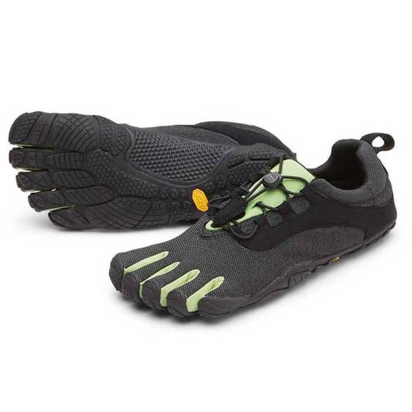 Vibram Fivefingers Løbe Skoe V-run Retro Sort,Grå EU 36 Kvinde