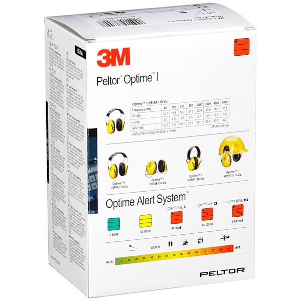 3m Auditive Beskyttere Optime I H510a 27 Db Gul,Sort