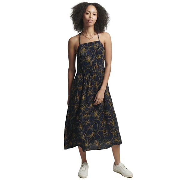 Superdry Kjole Vintage Cami Maxi Sort XL Kvinde
