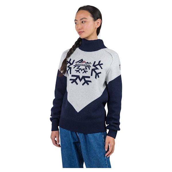 Rossignol Cieloalto Turtle Neck Tröja Blå M Kvinna