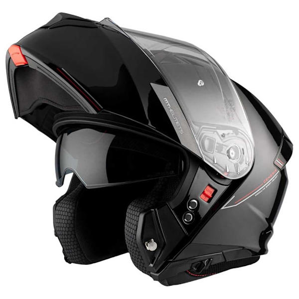 Mt Helmets Genesis Sv Modulær Hjelm Sort XL