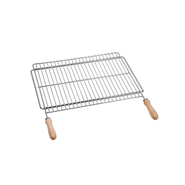 Sauvic Udtrækkelig Berbecue Grill I Rustfrit Stål 60x40 Cm
