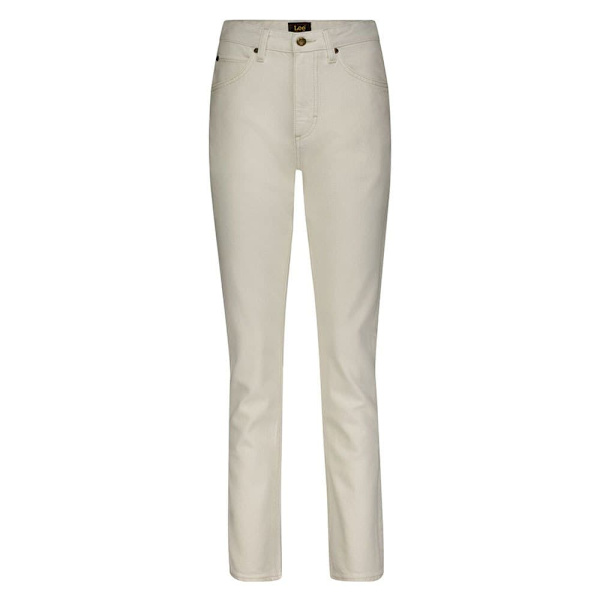 Lee Rider Slim Fit Jeans Vit 27 / 31 Kvinna