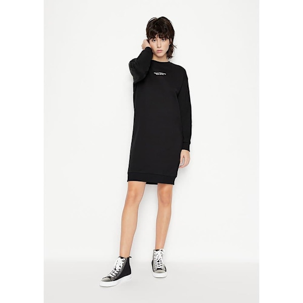 Armani Exchange 8nya88_yje5z Kjole Med Lange ærmer Sort XL Kvinde