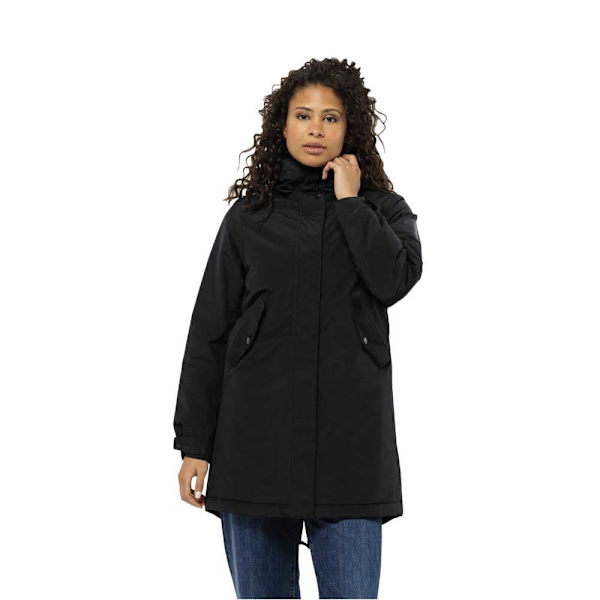 Jack Wolfskin Talforst Parka Sort L Kvinde