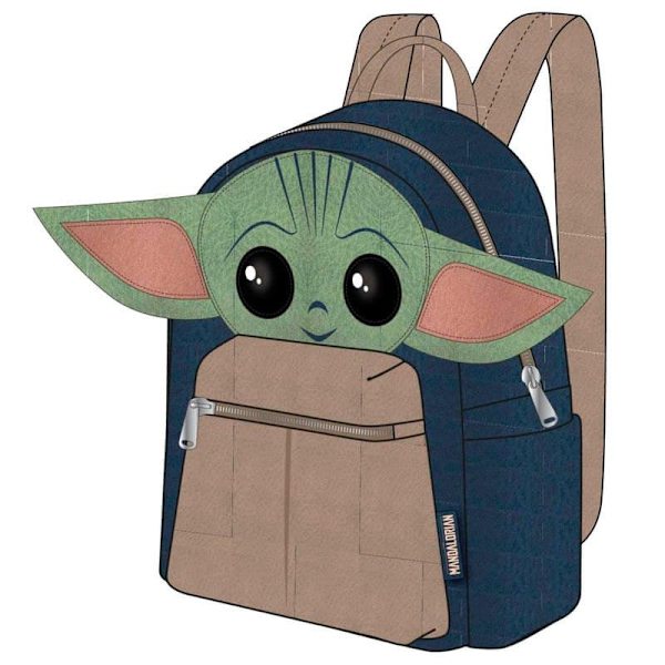 Cerda Group Ryggsäck Star Wars The Mandalorian Yoda Child 22 Cm Grönt