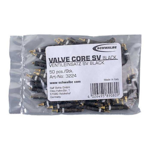 Schwalbe Presta Ventilkerne 50 Enheder Gylden