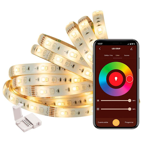 Muvit Io Led-nauha Wifi Rgb+cct 5 M Keltainen
