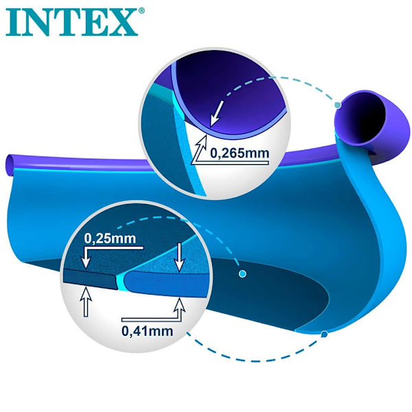 Intex Med Filterpatronpumpe Easy Set 244x61 Cm Pool Blå 244 x 61 cm