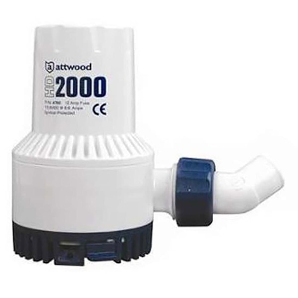 Attwood Tung Pligt Dykpumpe 24v Transparent 6840 Liters / h