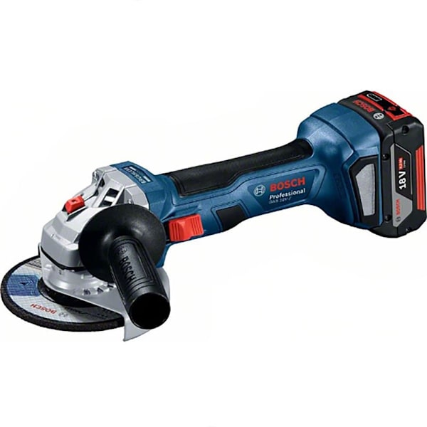 Bosch Professional Taskesæt Gws18v-7 + Gbh18v-22 + 2x4ah + Gal18v + 2 Batteri Powered Værktøjer Blå,Sort