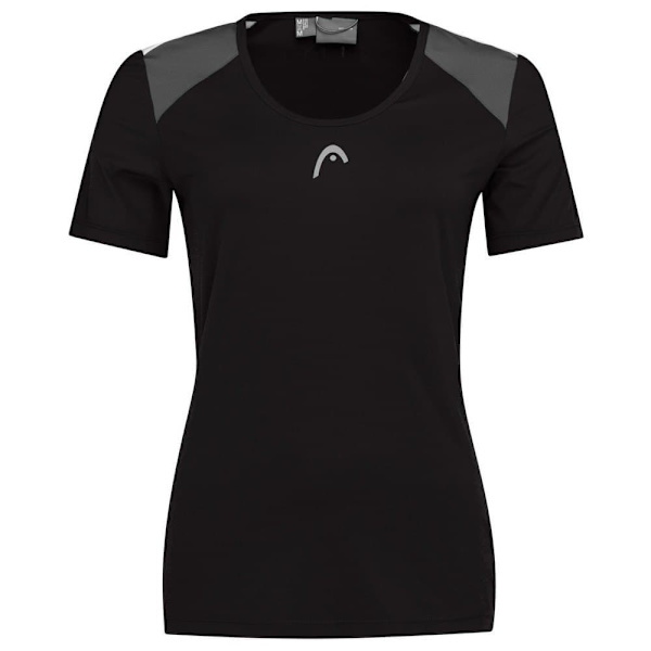 Head Racket Kortærmet T-shirt Club 22 Sort M Kvinde