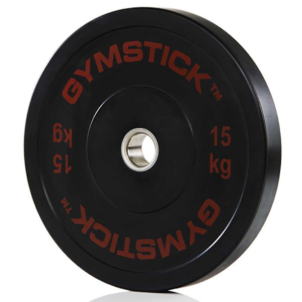 Gymstick Bumper Plat 15kg Unit Sort 15 kg