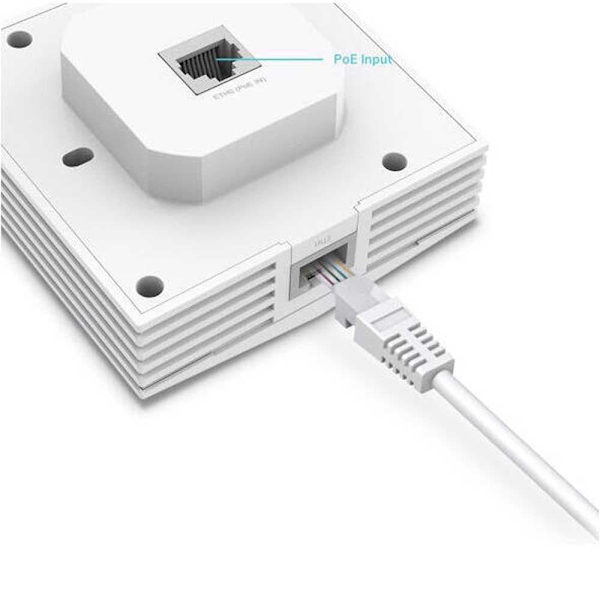 Tp-link Trådløst Adgangspunkt Poe Eap650-wall Dual Channel Hvid