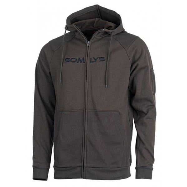 Somlys Sweatshirt Med Fuld Lynlås 700 Brun XL
