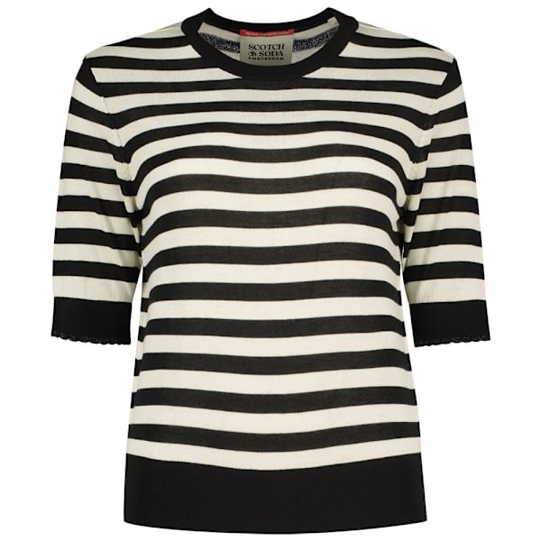 Scotch & Soda 177708 Trøje Hvid,Sort L Kvinde