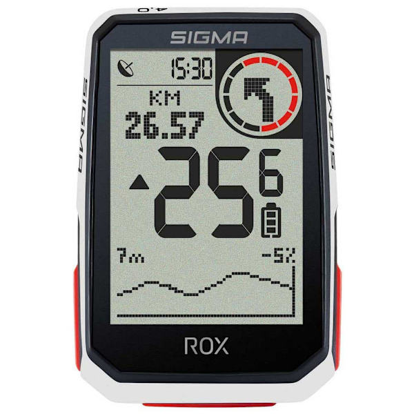 Sigma Cykelcomputer Med Sensorsæt Rox 4.0 Sort