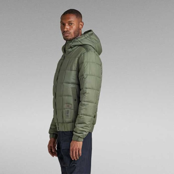 G-star Jacka Meefic Sqr Quilted Grönt S Man