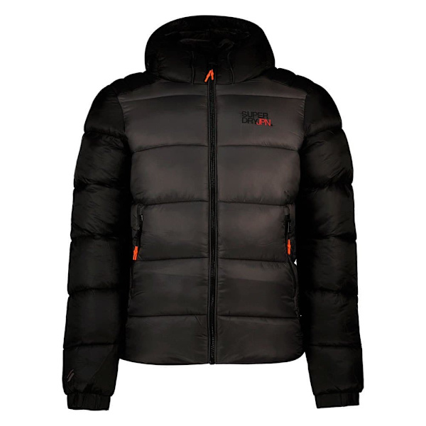 Superdry Puffer Jakke Colour Block Sport Sort XL Mand