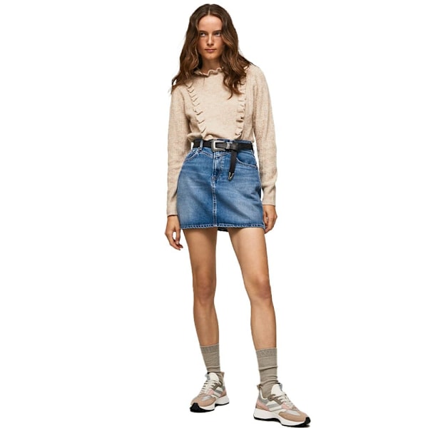 Pepe Jeans Mini Nederdel Rachel Blå M Kvinde