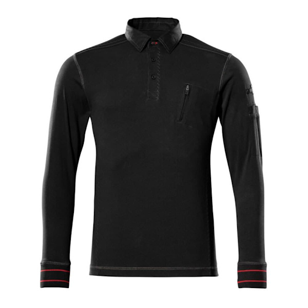 Mascot Kortærmet Polo Sweatshirt Frontline 50352 Sort XL