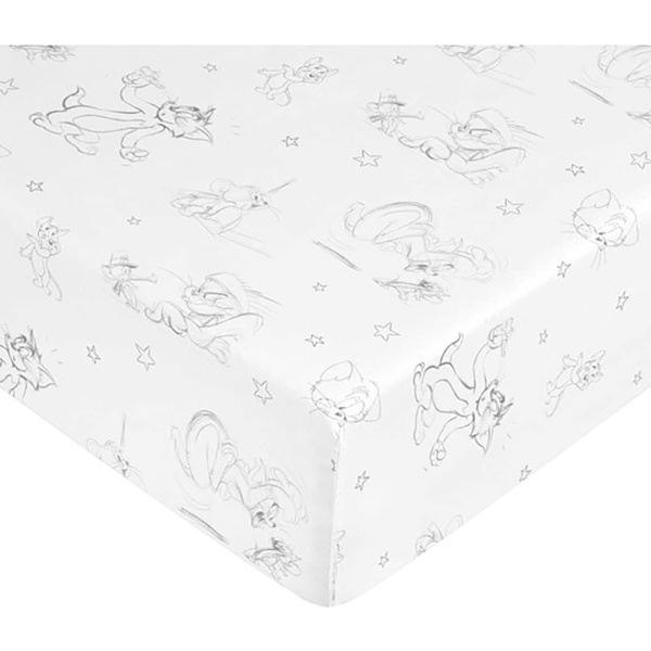 Play Fabrics Tom & Jerry 100% Bomuld Tilpasset Lagen Til 180x Seng 200 Cm
