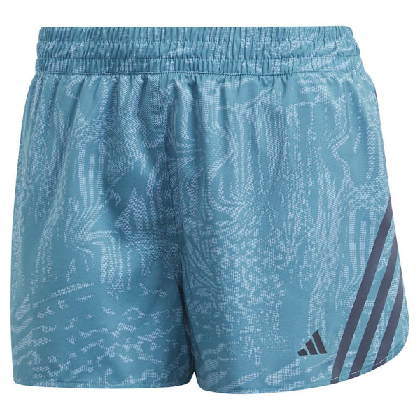 Adidas Shortsit 3 Stripes Aop 4´´ Sininen XS Nainen