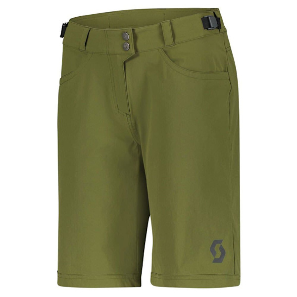 Scott Polstrede Shorts Trail Flow Grøn M Kvinde