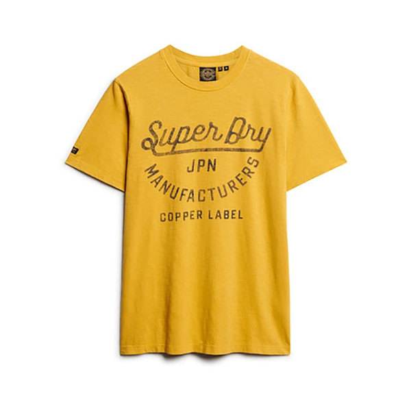 Superdry Copper Label Script T-shirt Med Korta ärmar Gul 2XL Man