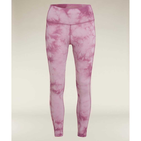 Icebreaker Merino 260 Fastray 25´´ High Rise Cloud Dye Leggings Rosa M Kvinna
