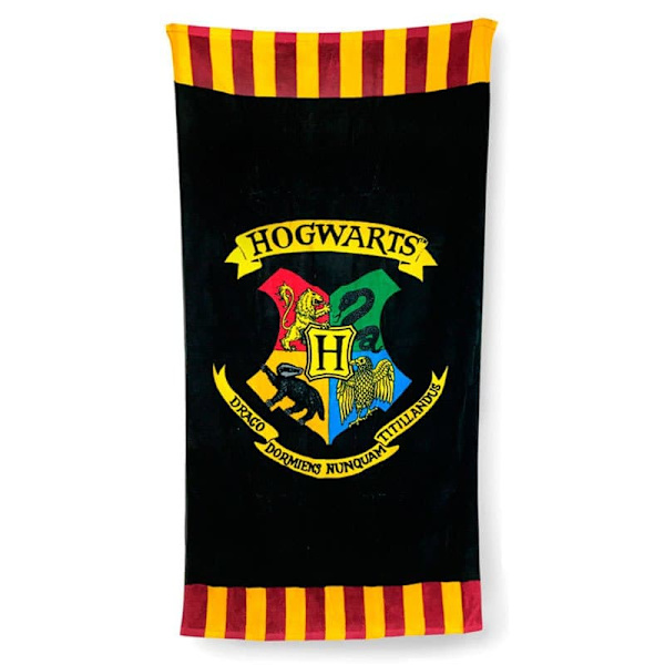 Groovy Hogwarts Bomullshandduk Harry Potter Svart