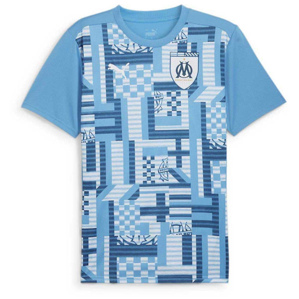 Puma Olympique Marseille Prematch T-shirt Med Korta ärmar Blå XL