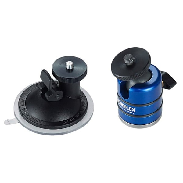 Novoflex Suction Cup Ball 19 Sort Sort, Blå, Sølv