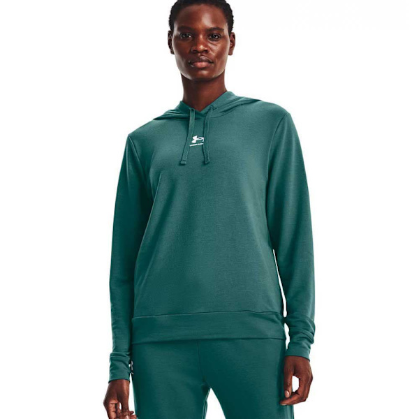 Under Armour Hættetrøje Rival Terry Grøn S Kvinde