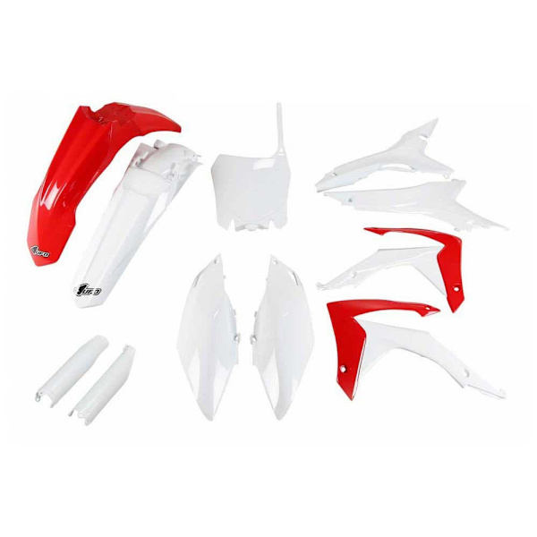 Ufo Plastsæt Honda Crf 250r/450r 2014-2017 With Airbox Cover Eu Hokit121f-999 Fork Protectors &