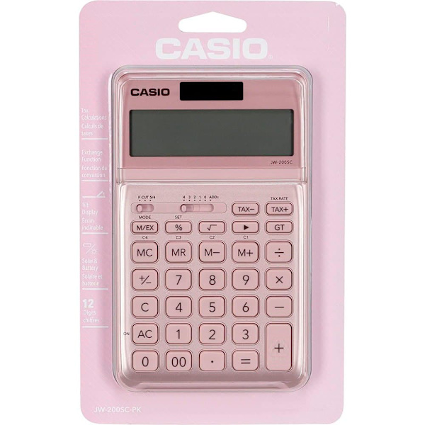 Casio Lommeregner Jw-200sc-pk Rosa