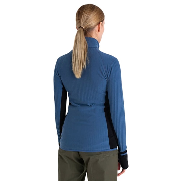 Icebreaker Descender Sweatshirt Med Dragkedja Blå XS Kvinna