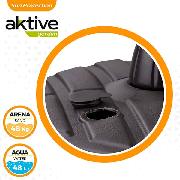 Aktive Perusaurinkovarjo 57x56x40 Cm-42kg Musta