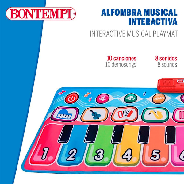 Bontempi Interaktiv Lekmatta Musical Flerfärgad 3 Years