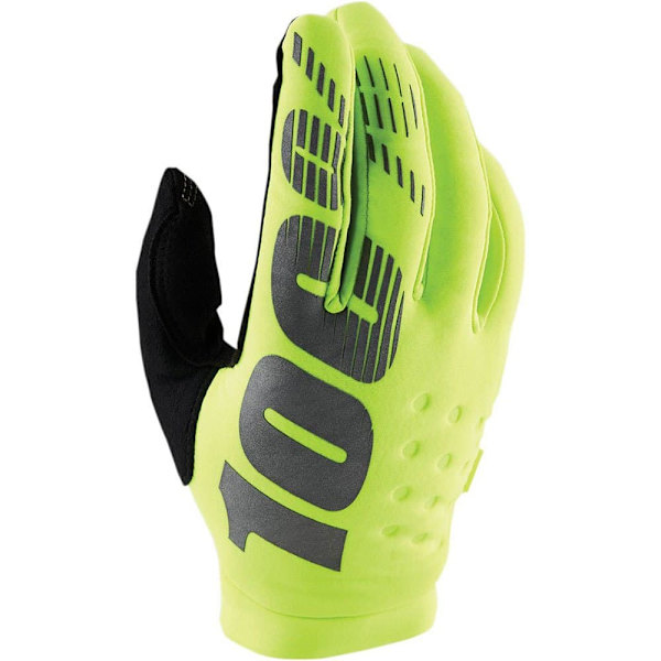 100percent Brisker Off-road Handsker Gul L Dreng