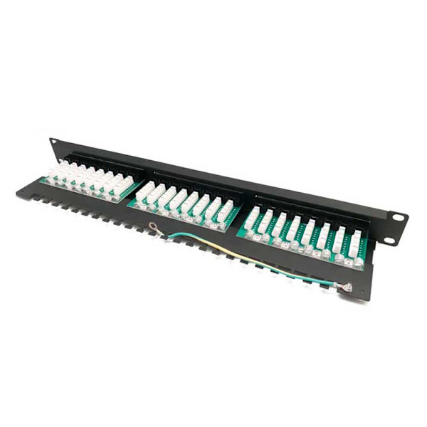 Euroconnex Patchpanel 0032 Cat6 1u 19´´ 24p Svart