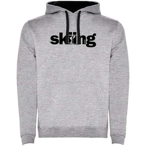 Kruskis Hættetrøje Word Skiing Two-colour Grå 2XL Mand